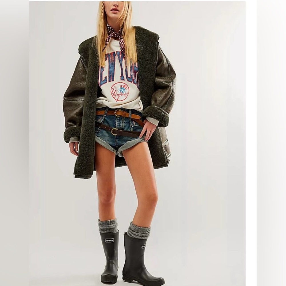 Free People x We The Free Miller vegan Leather Jacket
